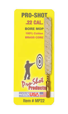 Cleaning Equipment Pro Shot Products Cotton PRO-SHOT MOP .22CAL